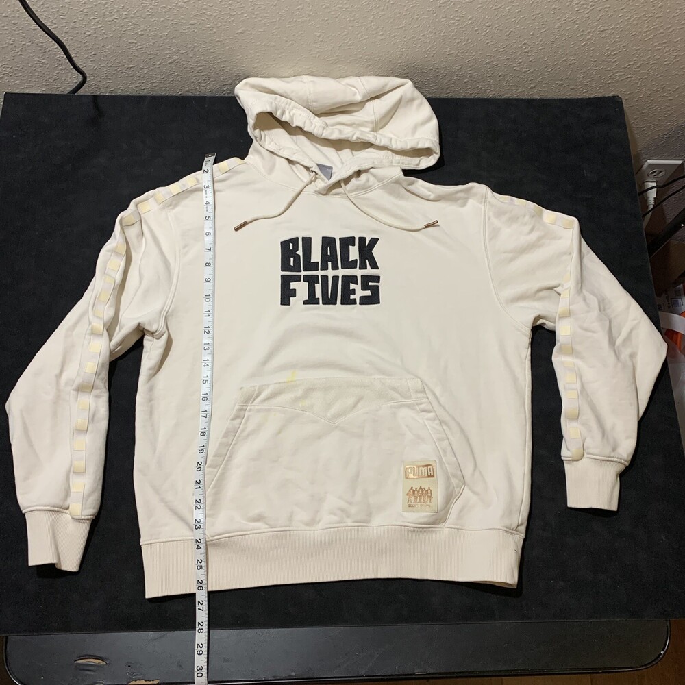 Puma Hoodie Harlem Black Fives Basketball History New York Brooklyn Nets NBA Y2k